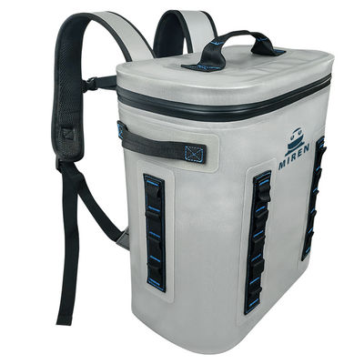 Sac à dos imperméable glacières souples gris clair 20L capacité matériau TPU