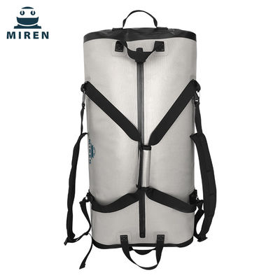 Sac marin résistant à l'eau de sac sec 70 litres de matériel de TPU de couleur gris-clair