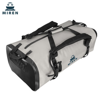 Sac marin résistant à l'eau de sac sec 70 litres de matériel de TPU de couleur gris-clair