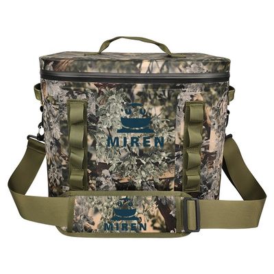 Sac à dos du refroidisseur 20l imperméable, refroidisseurs dégrossis mous de camouflage pour la randonnée campante