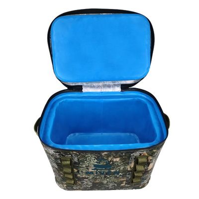 Sac à dos du refroidisseur 20l imperméable, refroidisseurs dégrossis mous de camouflage pour la randonnée campante