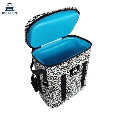 TPU sac de pique-nique résistant à l' eau, camouflage léopard Cooler isolé sac à dos 20L