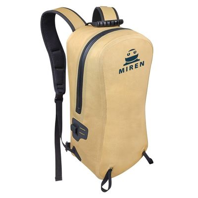 Sac à dos imperméable en TPU jaune sur mesure pour l'escalade et le camping