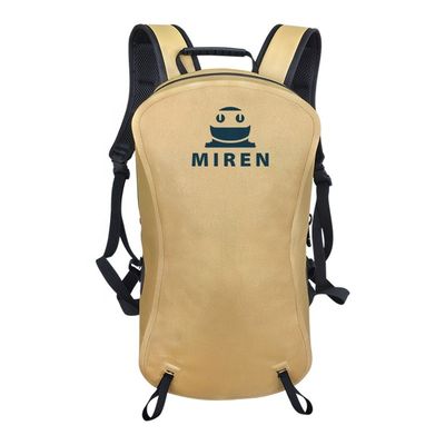 Sac à dos imperméable en TPU jaune sur mesure pour l'escalade et le camping