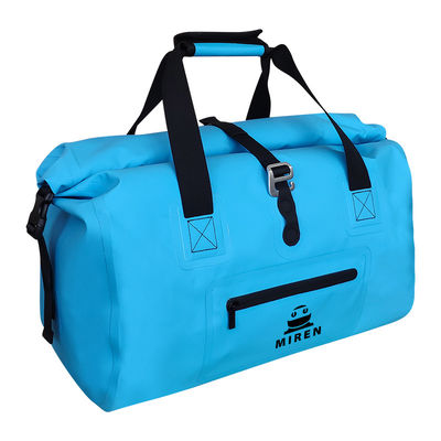 Sac de séchage étanche en PVC bleu portable, poids léger