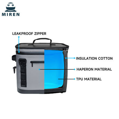 Sac isotherme isolé de 24 canettes avec matériau Hypalon de poche avant