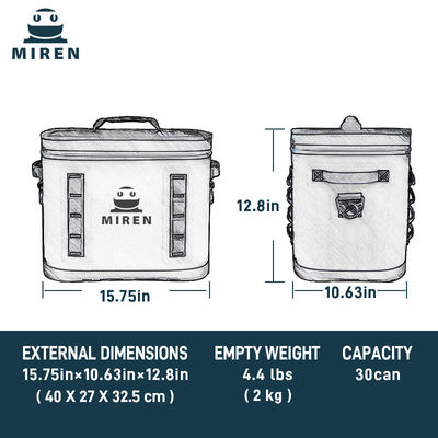 15.7in*10.6in*12.8in Sac isolé polyvalent avec revêtement 840DTPU