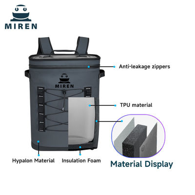 36 Capacité Cooler doux sac à dos étanche Cooler de sac à dos isolé avec coutures anti-fuite